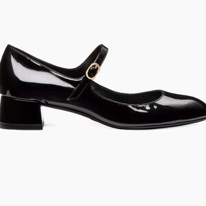 Stuart Weitzman patent Leather Black Mary Jane Heels